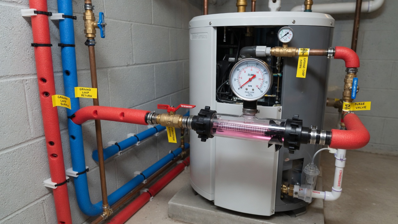 Bryant Geothermal Heat Pump Maintenance — Circulator and Flow Verification