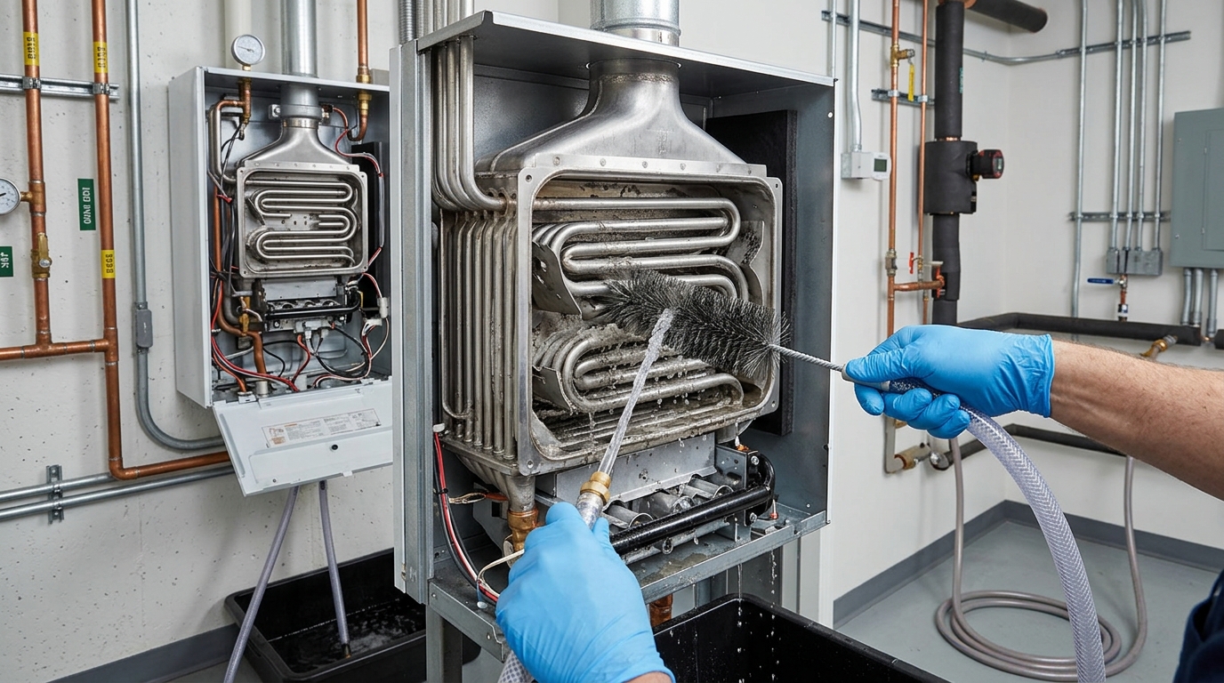 IBC Technologies Boiler Maintenance — Heat Exchanger Cleaning Process