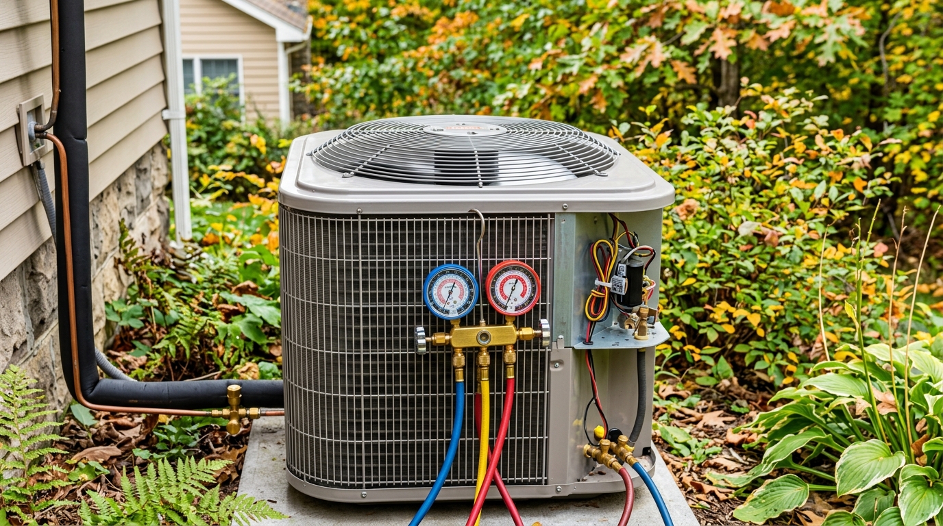 Bryant Heat Pump Maintenance — Refrigerant Level and System Testing