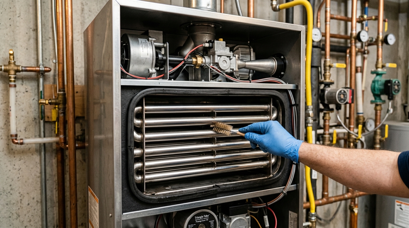 Triangle Tube Boiler Maintenance — Combustion Testing and Adjustment