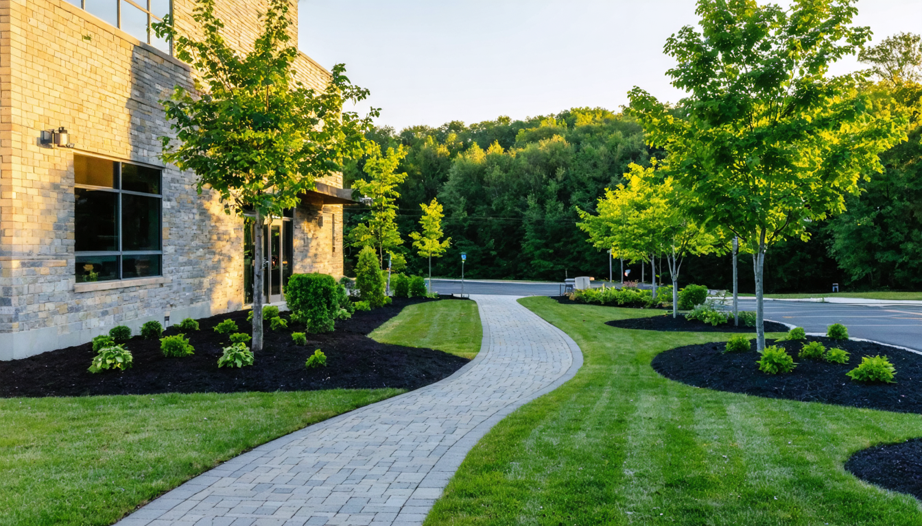 Commercial Landscape Design & Installation services by Cruger Contracting LLC