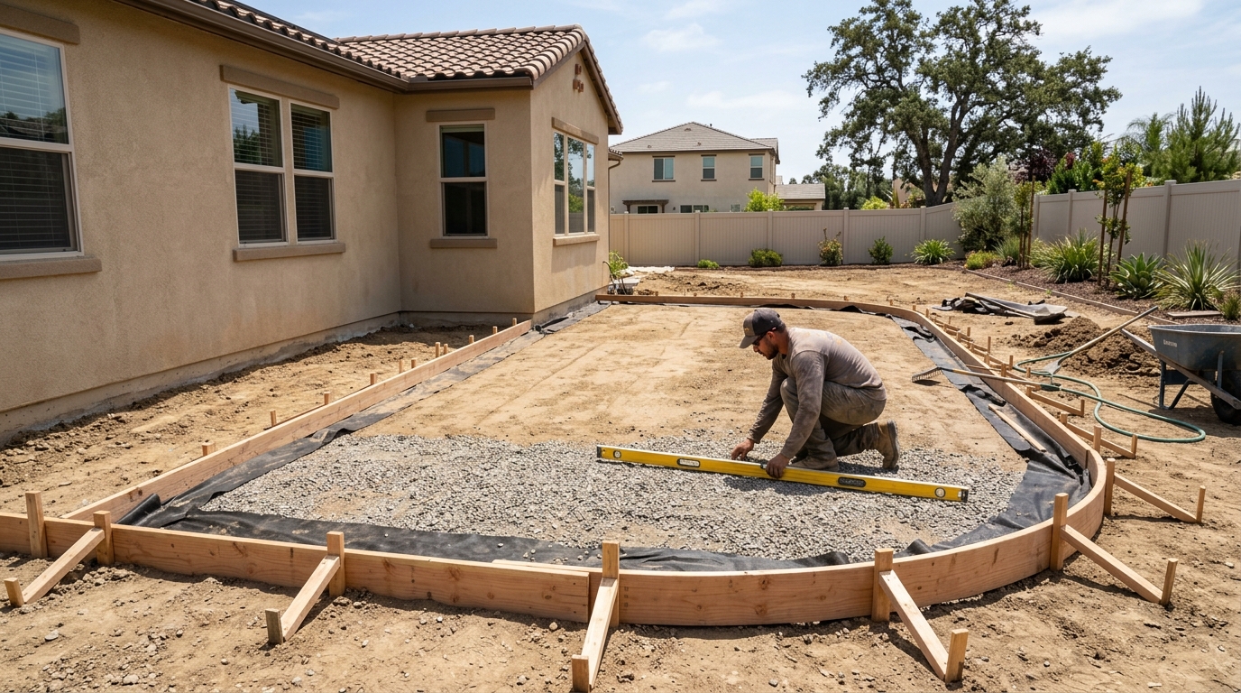 Concrete Patio Installation — Concrete Slab Built for Daily Living
