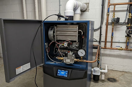 Lochinvar Boiler Installation — Combustion Testing and Commissioning