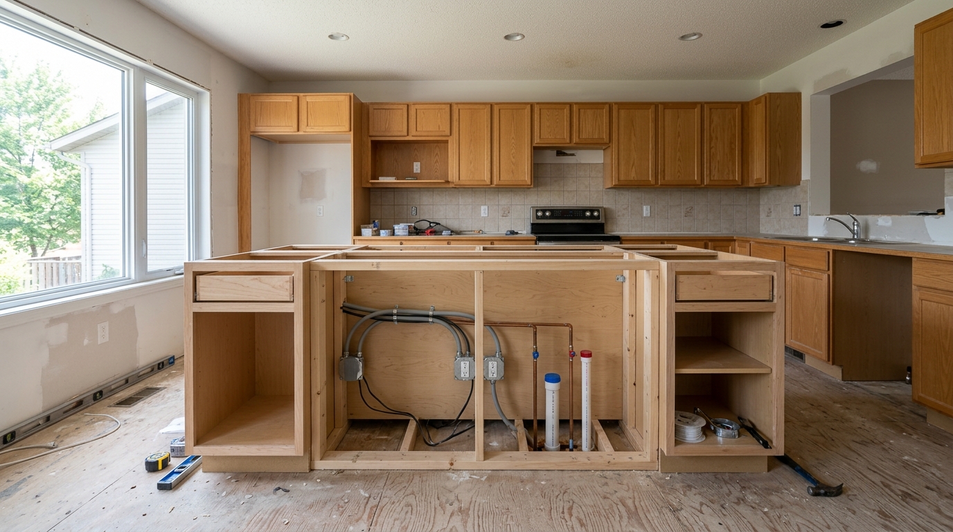 Kitchen Island Installation — Permit and Compliance Management