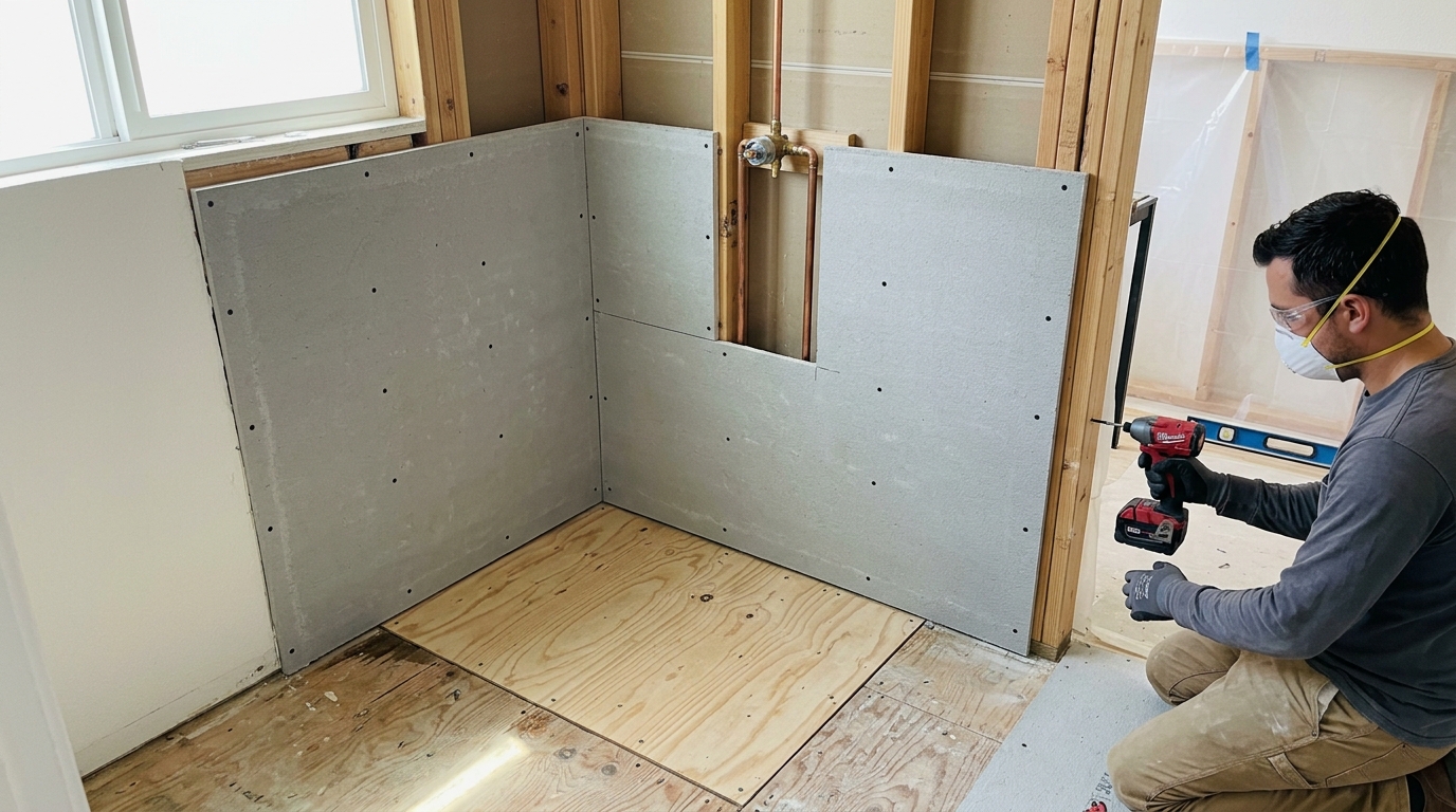 Tile Installation & Waterproofing — Full Substrate Preparation