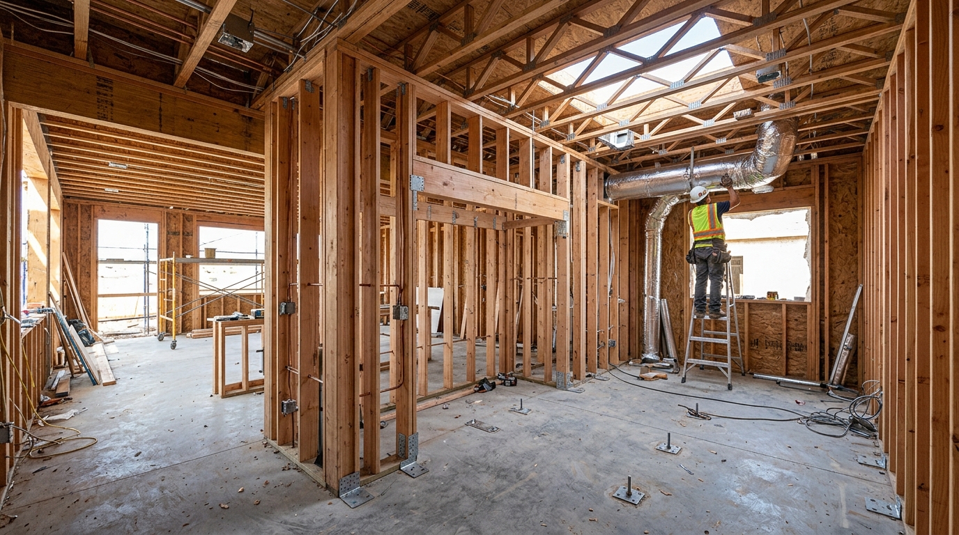 Restaurant Buildout — Framing and Equipment-Driven Structure