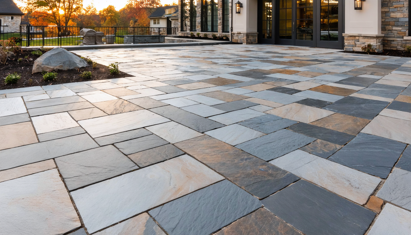 Commercial Bluestone Patio Installation services by Cruger Contracting LLC