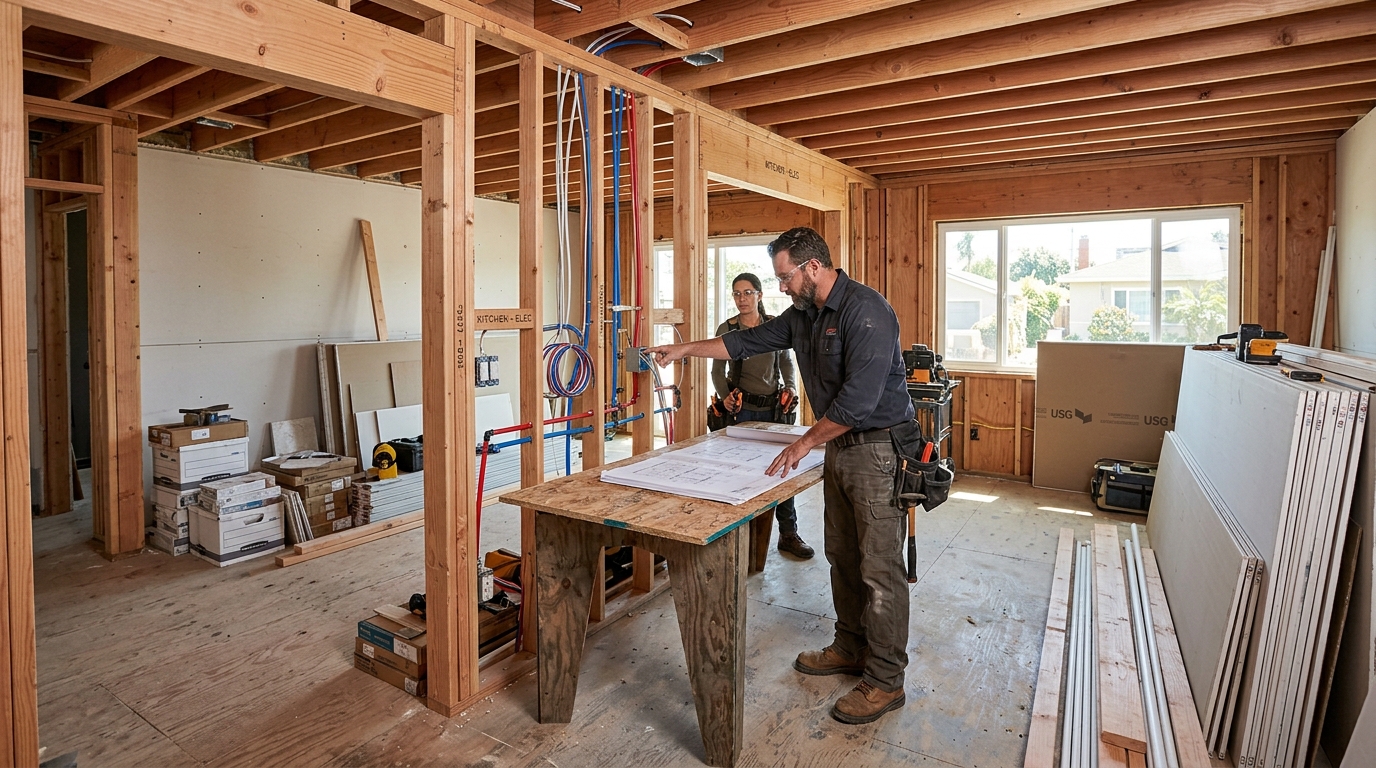 Interior Remodeling — Organized Multi-Trade Execution