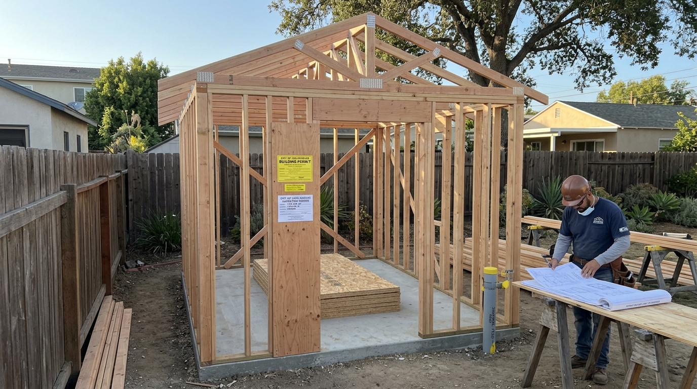 Backyard Office Shed — Legal Build Area and Permits First