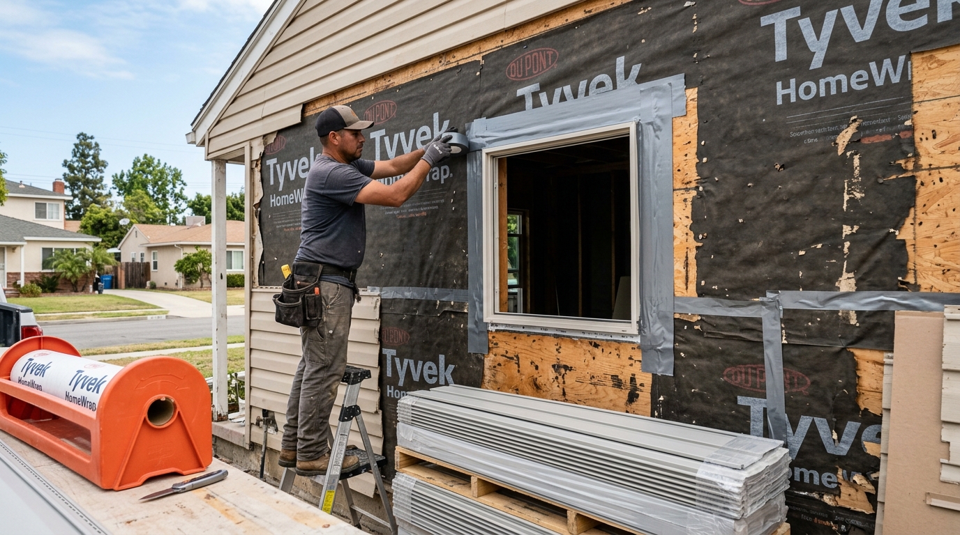 Vinyl Siding Replacement — Upgraded Weather Barrier and Detailing