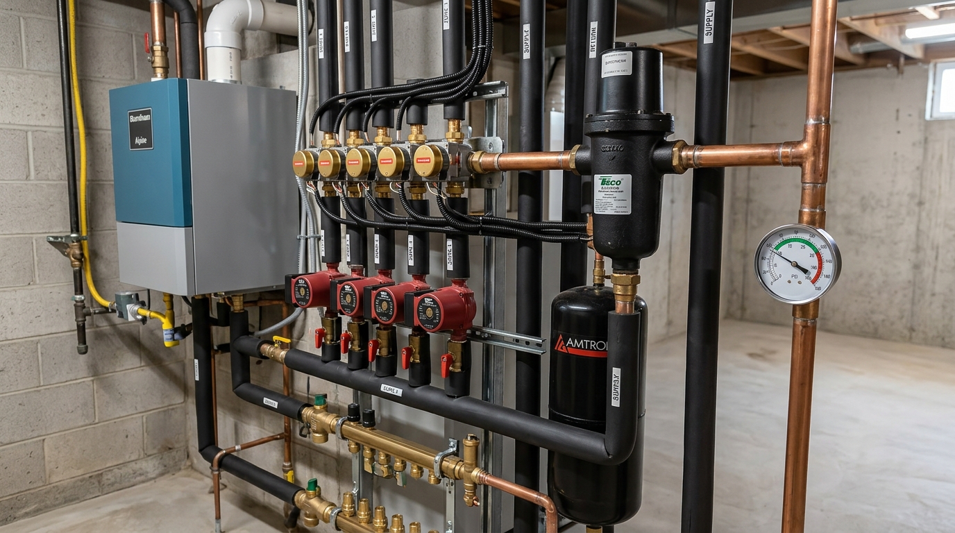Burnham Boiler Installation — Full System Startup and Balancing