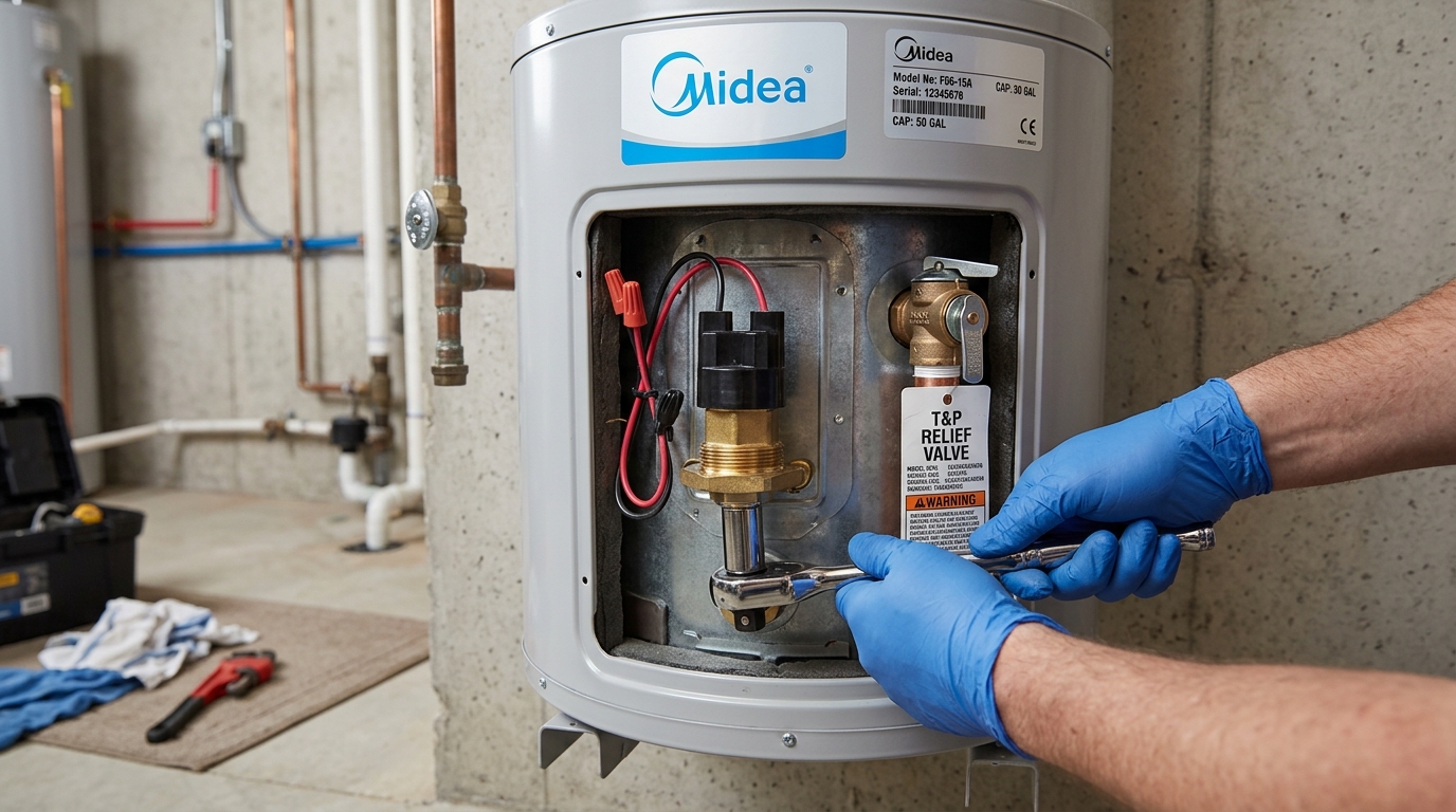 Midea Water Heater Maintenance — Component Inspection and Replacement