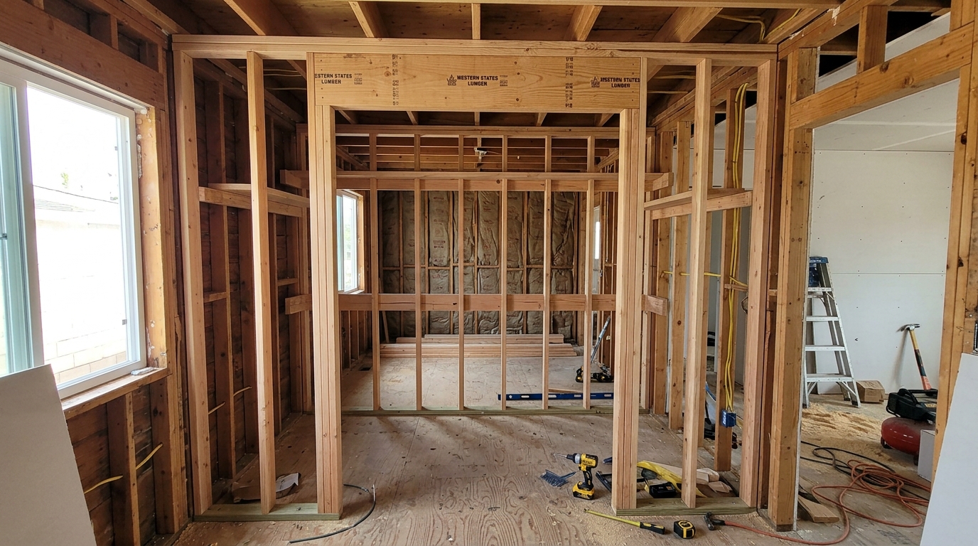 Closet Installation — Stud-Backed Anchoring for Shelving