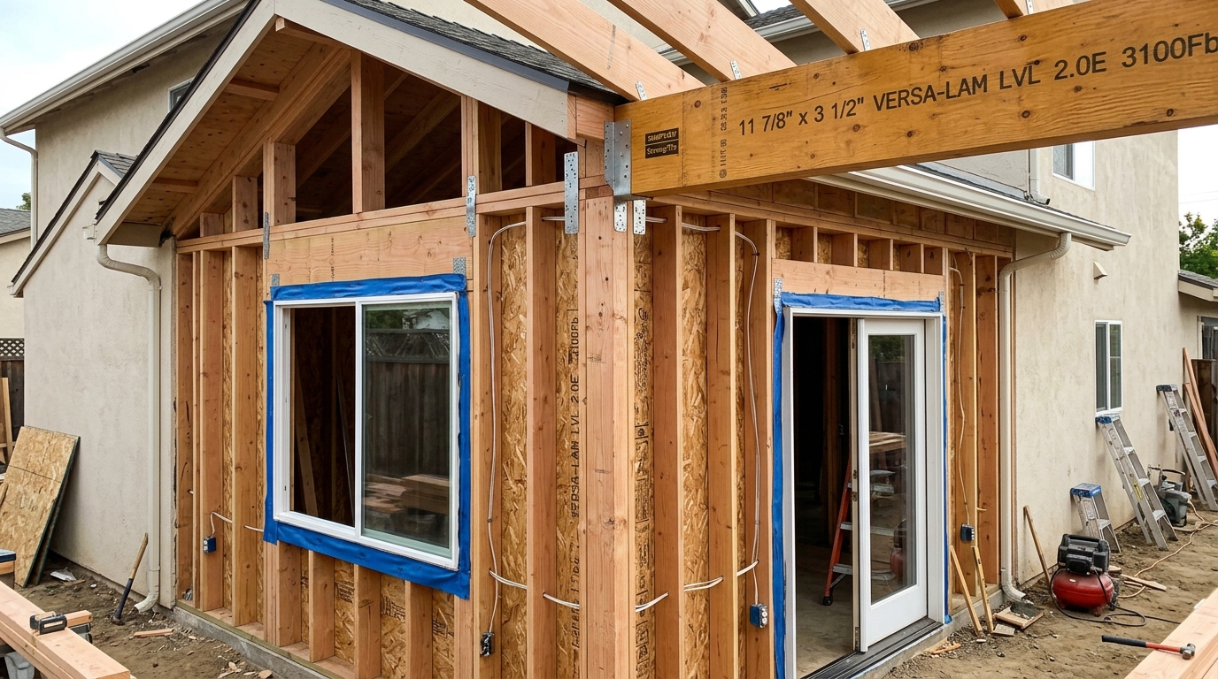 Master Suite Addition — Framing and Structure Self-Performed