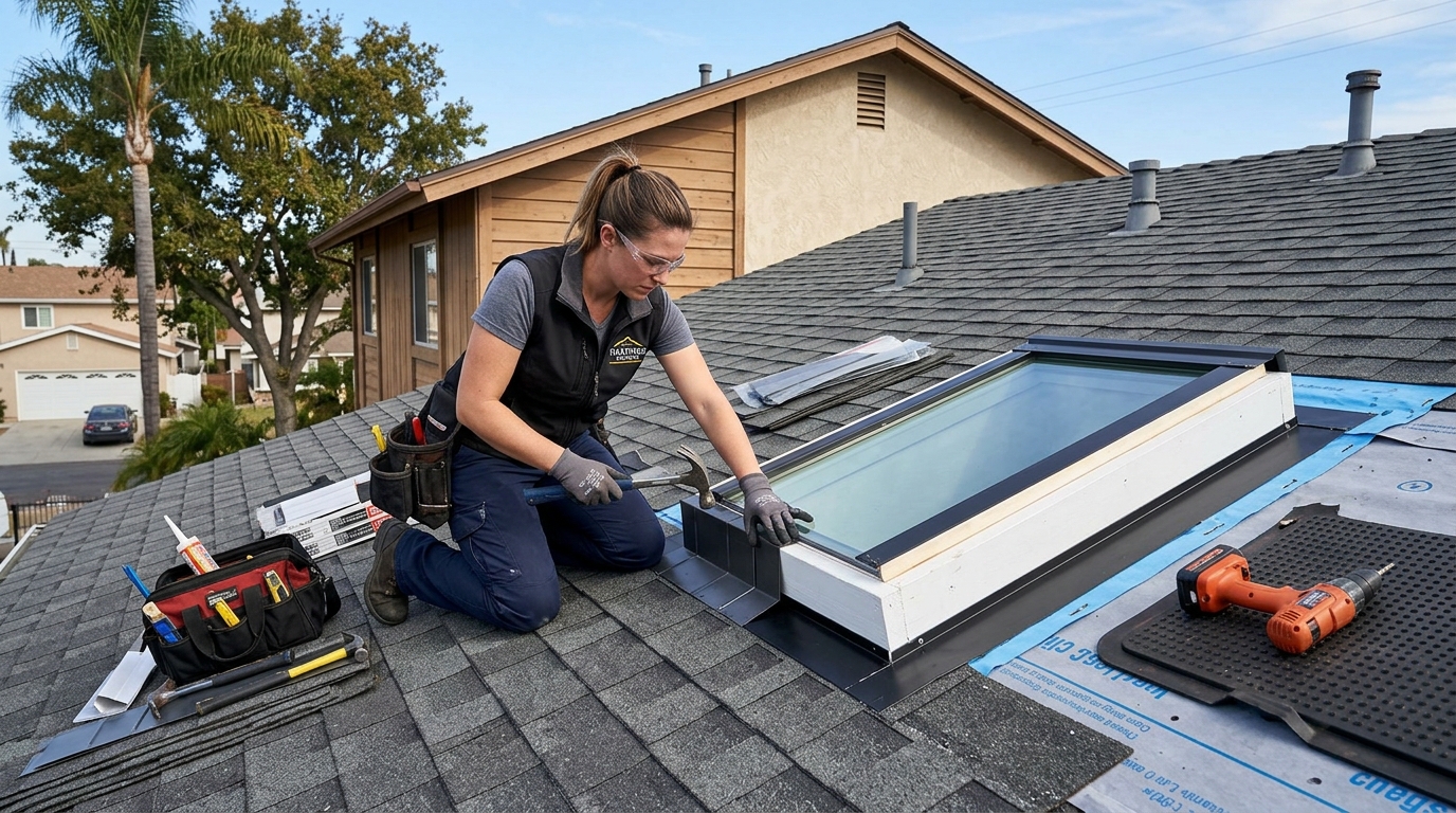 Skylight Installation & Flashing — Roof Tie-In Without Shortcuts