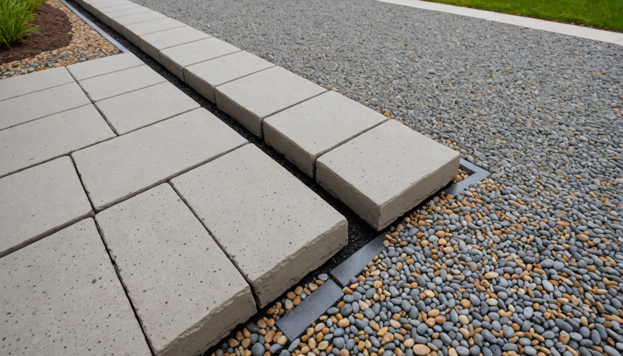 Commercial Walkway Design - Materials Matched to Commercial Use