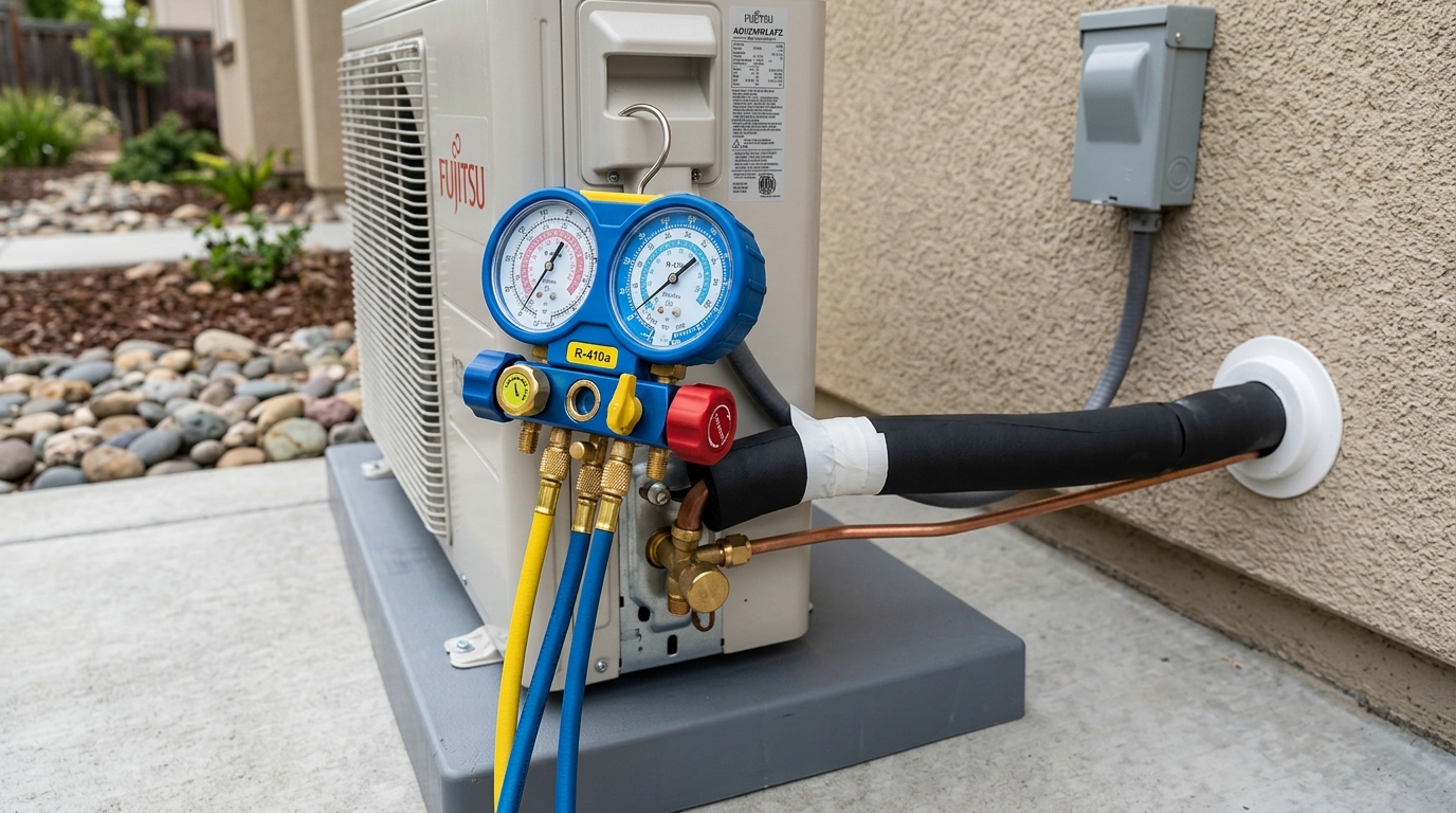 Midea Mini-Split Repair — Refrigerant Leak Detection and Repair