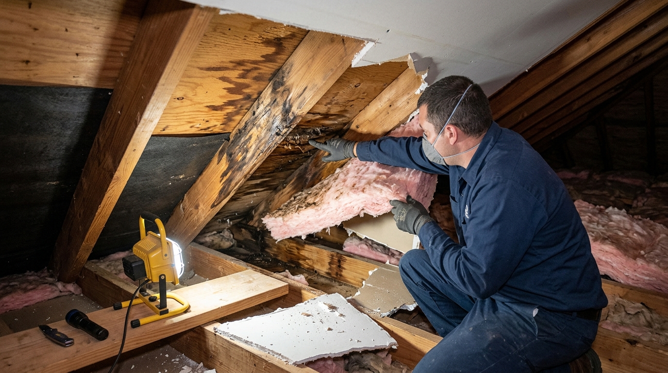 Roof Leak Repair — Full Leak Path Assessment and Correction