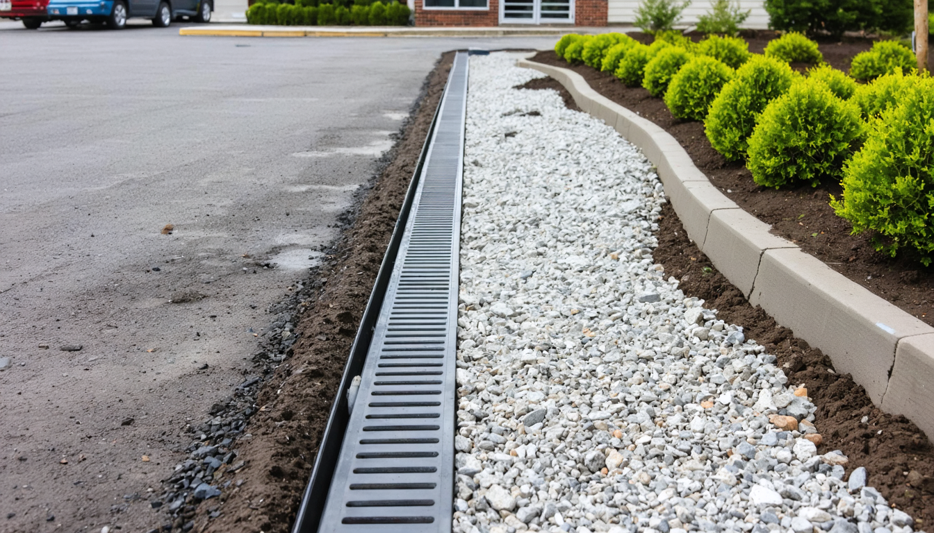 Commercial Drainage Contractors services by Cruger Contracting LLC