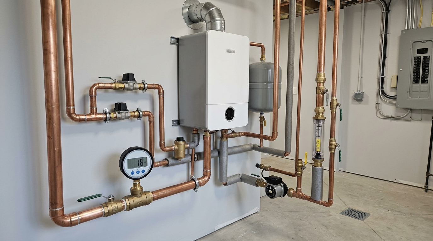 Bosch Boiler Installation — Startup, Tuning, and System Testing