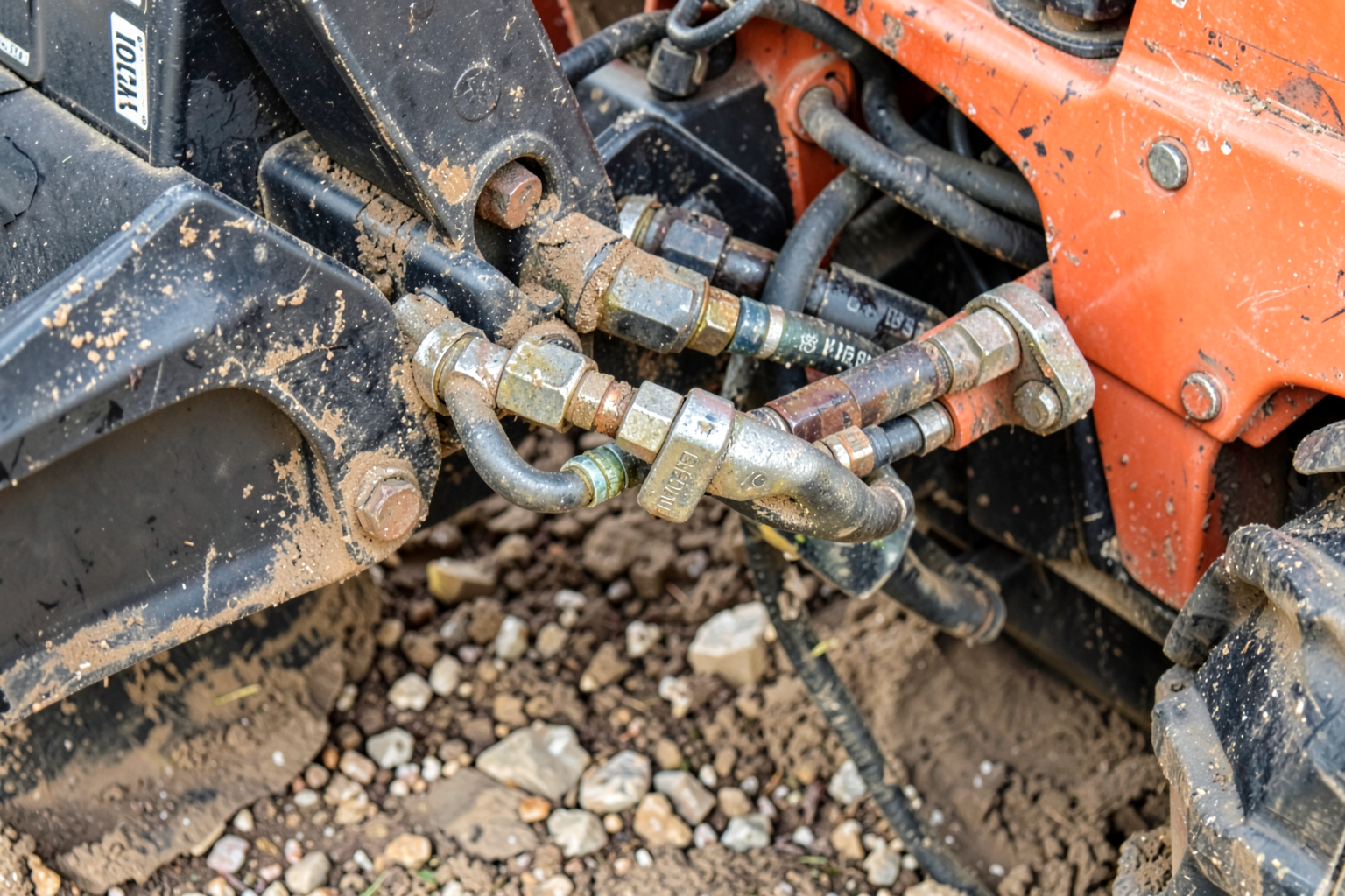 Compact Utility Tractor Hydraulic Service — Field Hydraulic Hose Fabrication and Replacement