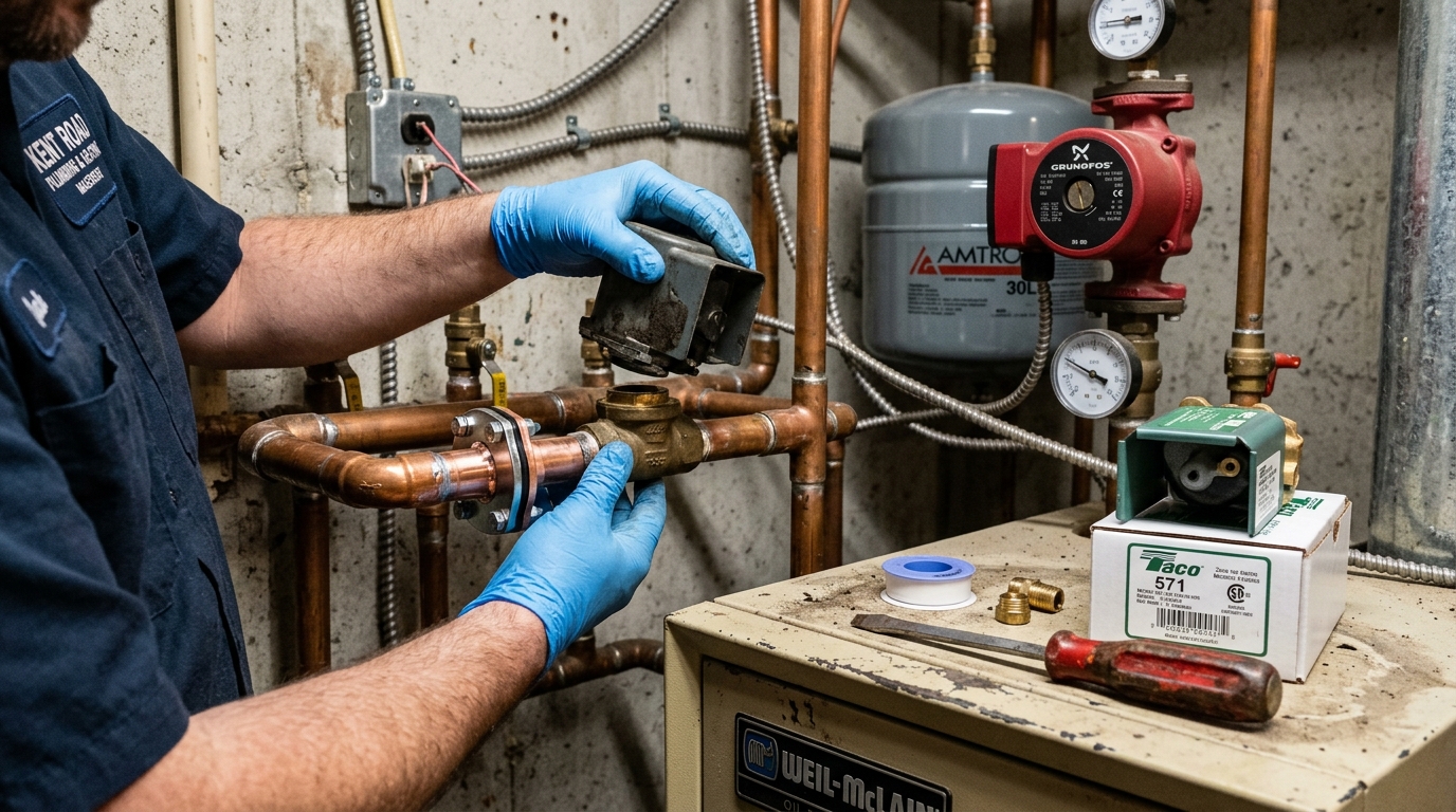 Baseboard Heating Repair — Swap Bad Pumps and Valves on the Spot