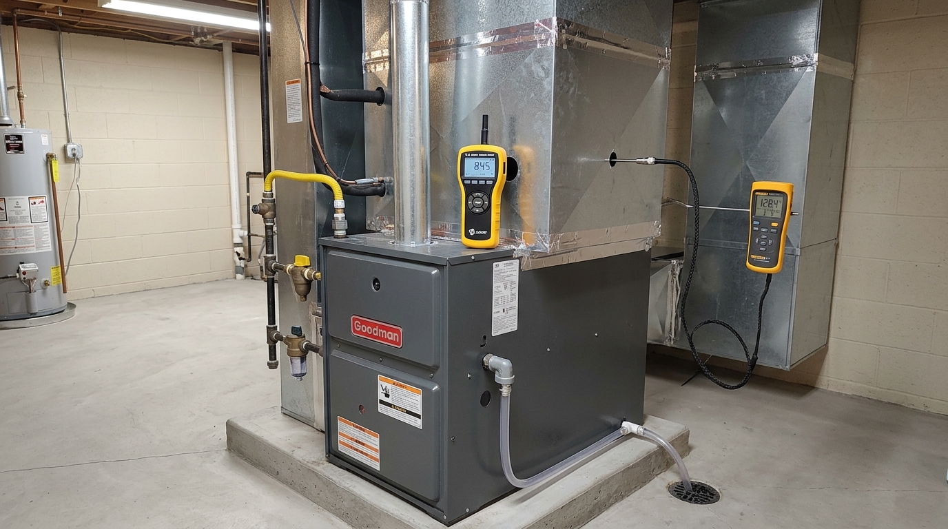 Carrier Furnace Installation — Full Startup and Airflow Testing