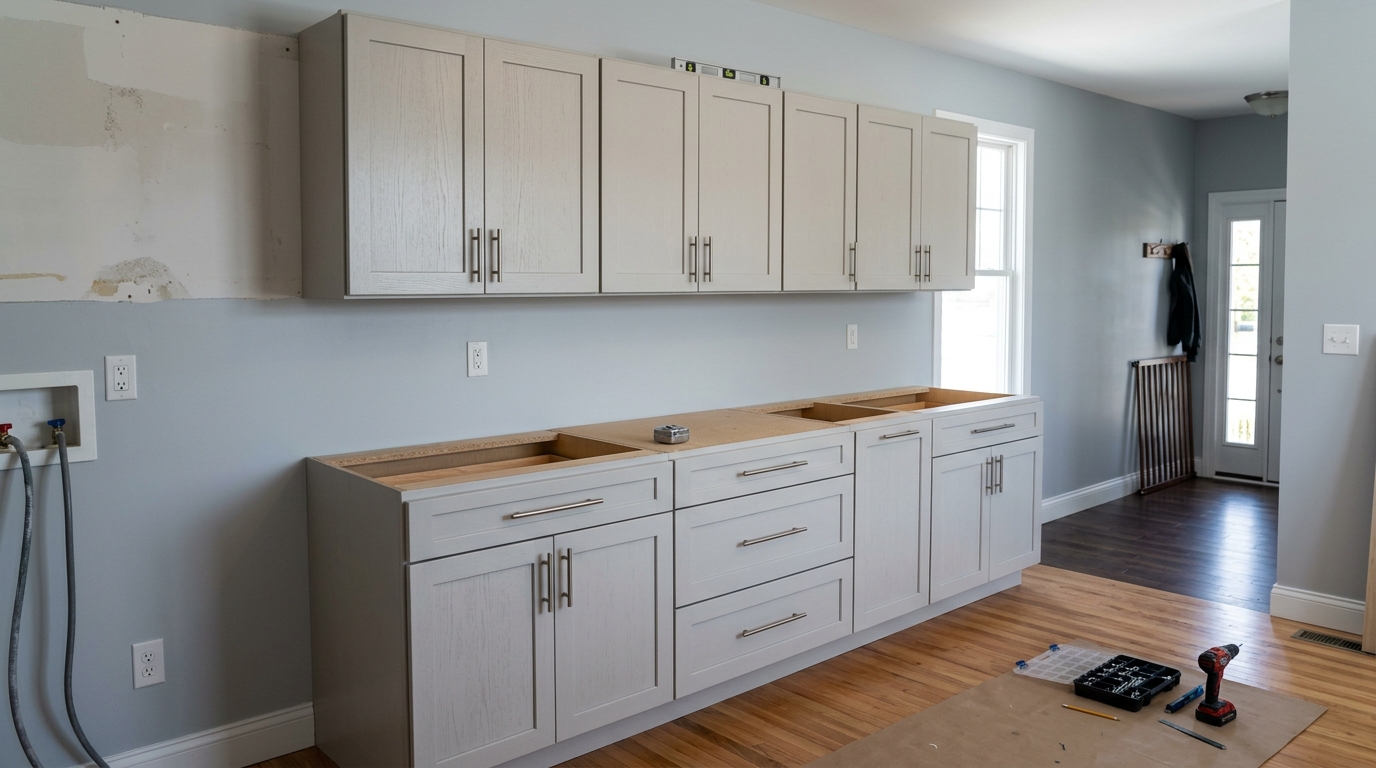 Cabinet Installation & Refacing — Ridgeline Western Construction