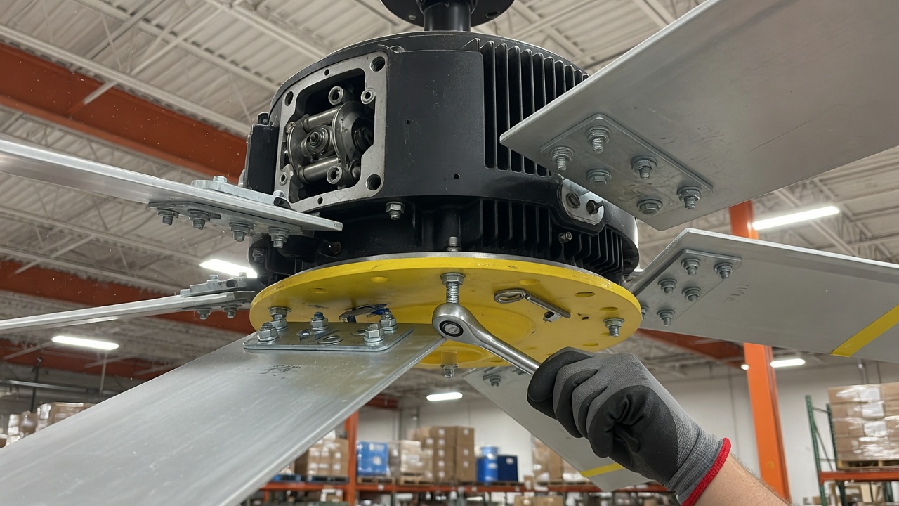 Big Ass Fans HVLS Fan Repair — Motor and Mechanical Repair Work