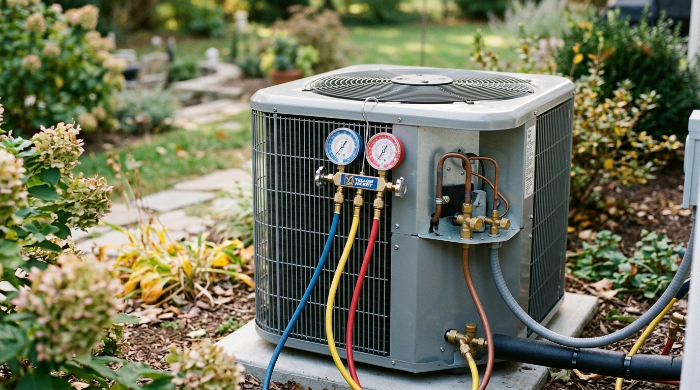 Rheem Heat Pump Maintenance — Refrigerant and Pressure Verification
