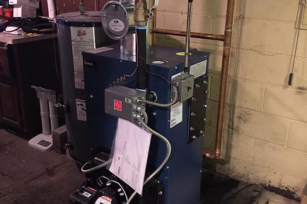 Dunkirk Boiler Maintenance — Combustion Setup and Safety Testing