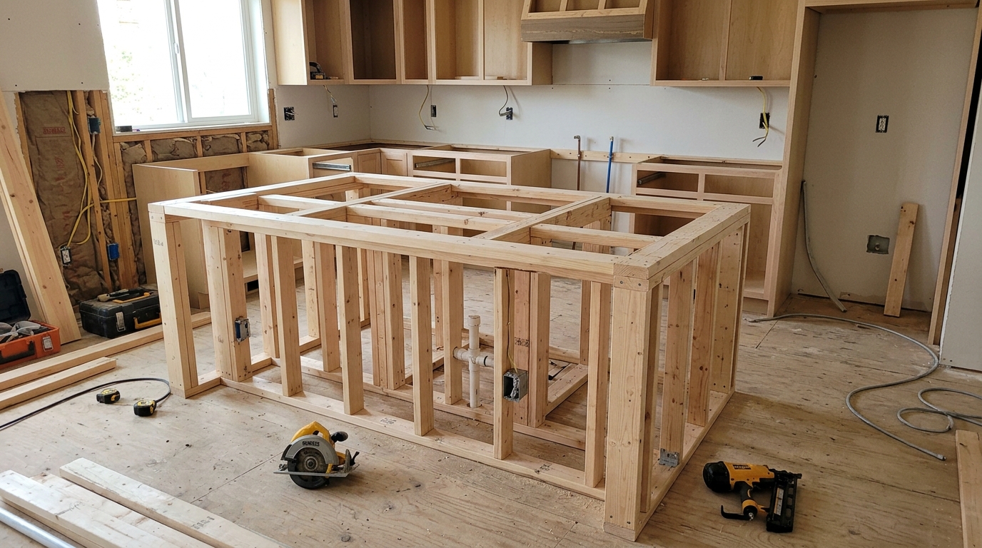 Kitchen Island Installation