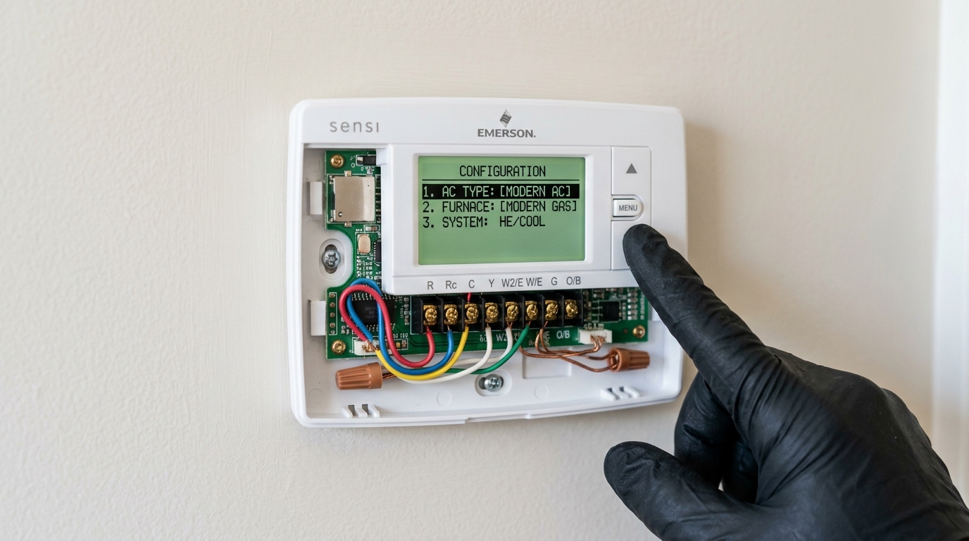 Emerson Thermostat Repair — System Compatibility Setup
