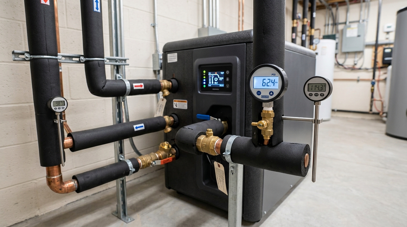 Carrier Geothermal Heat Pump Maintenance — Full System Performance Testing