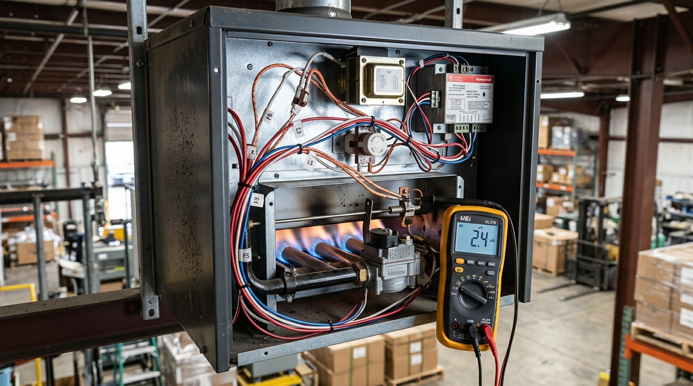 Commercial Unit Heater Maintenance — Safety Control Testing