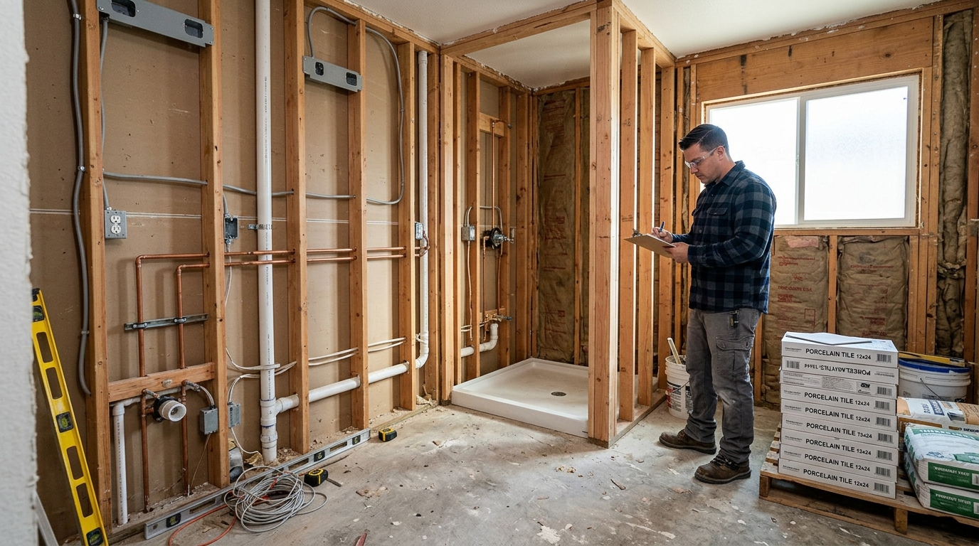Bathroom Remodeling — Full Trade Coordination Under One Contract