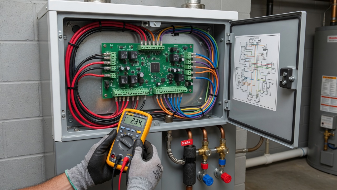 Bosch Heat Pump Maintenance — Refrigerant and Electrical Testing