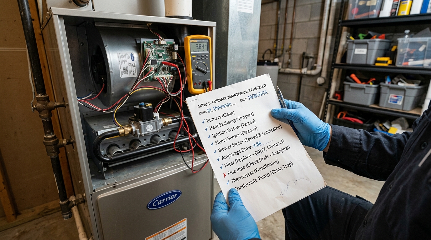Furnace Maintenance — Real-Time Diagnosis and Written Reports
