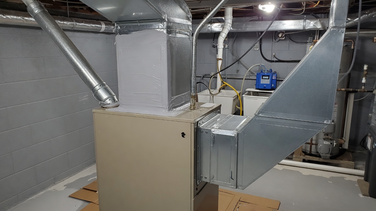 American Standard Furnace Installation — Ductwork Inspection and Correction