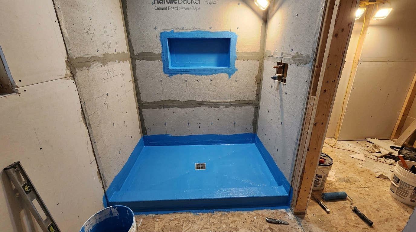 Shower Remodeling — Code-Compliant Waterproofing and Documentation