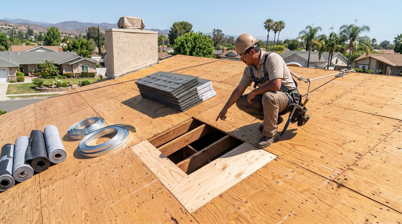 Shingle Roof Replacement — Complete Tear-Off and Deck Repair