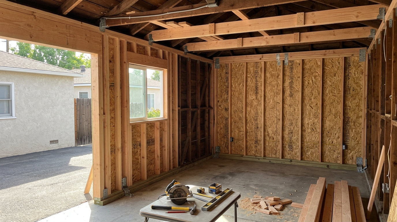 Garage ADU Conversion — Structural and Framing Corrections
