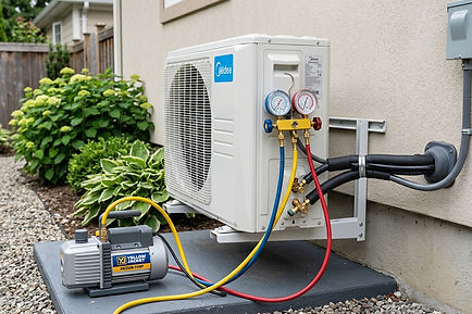 Midea Mini-Split Installation — Full System Startup and Testing