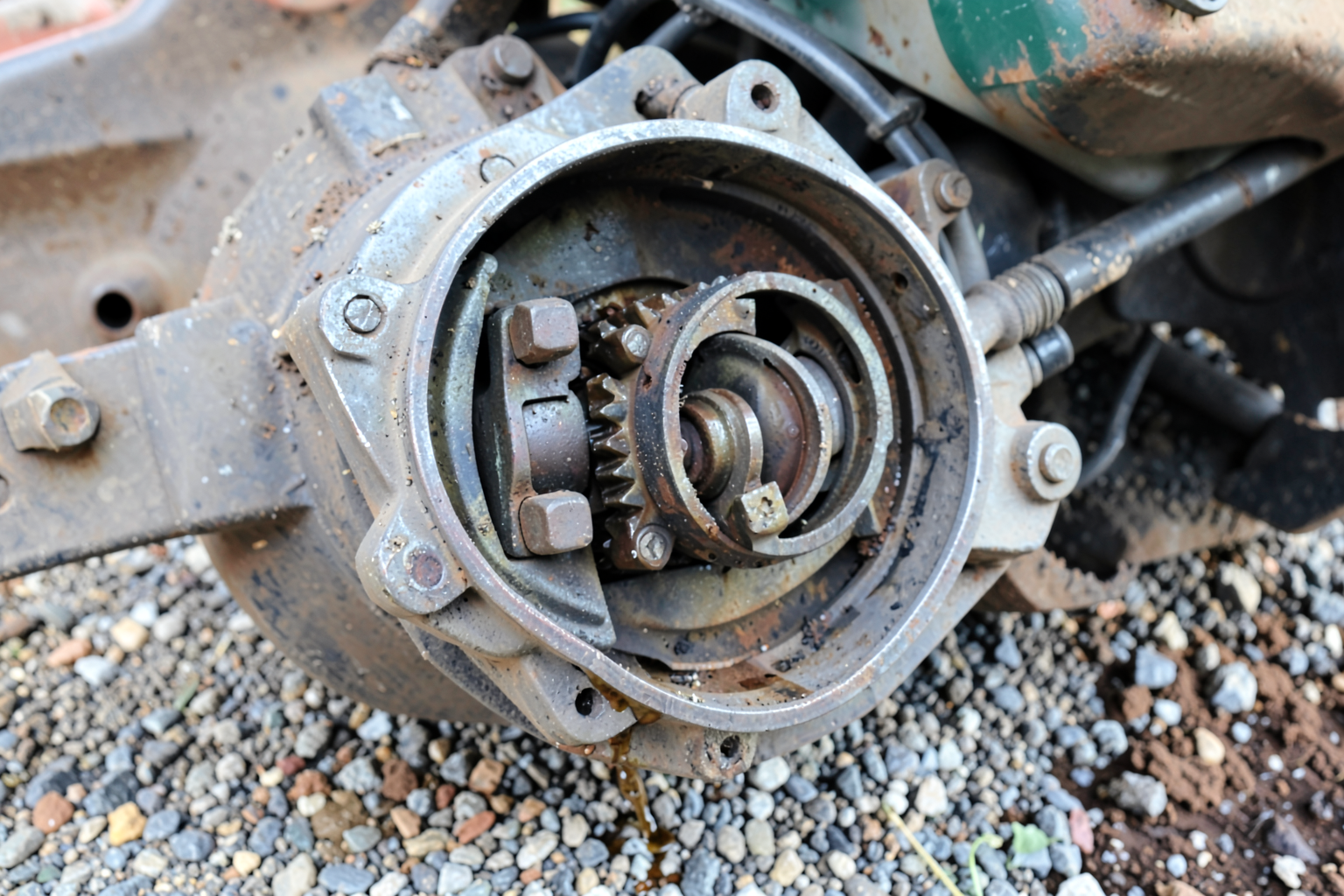Compact Utility Tractor Transmission Rebuild — In-Field Transmission Diagnosis and Full Disassembly