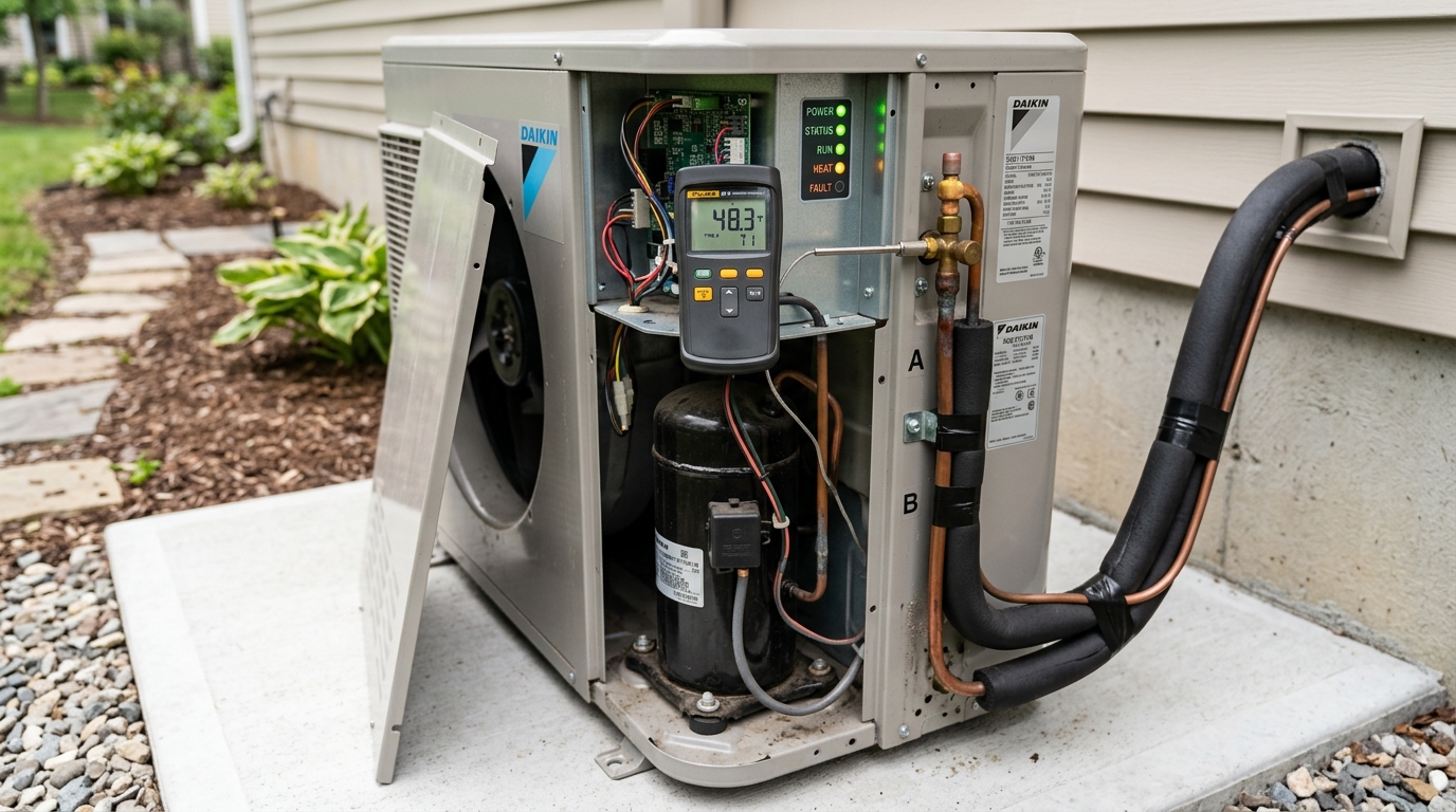 Daikin Heat Pump Repair — Full Performance Verification