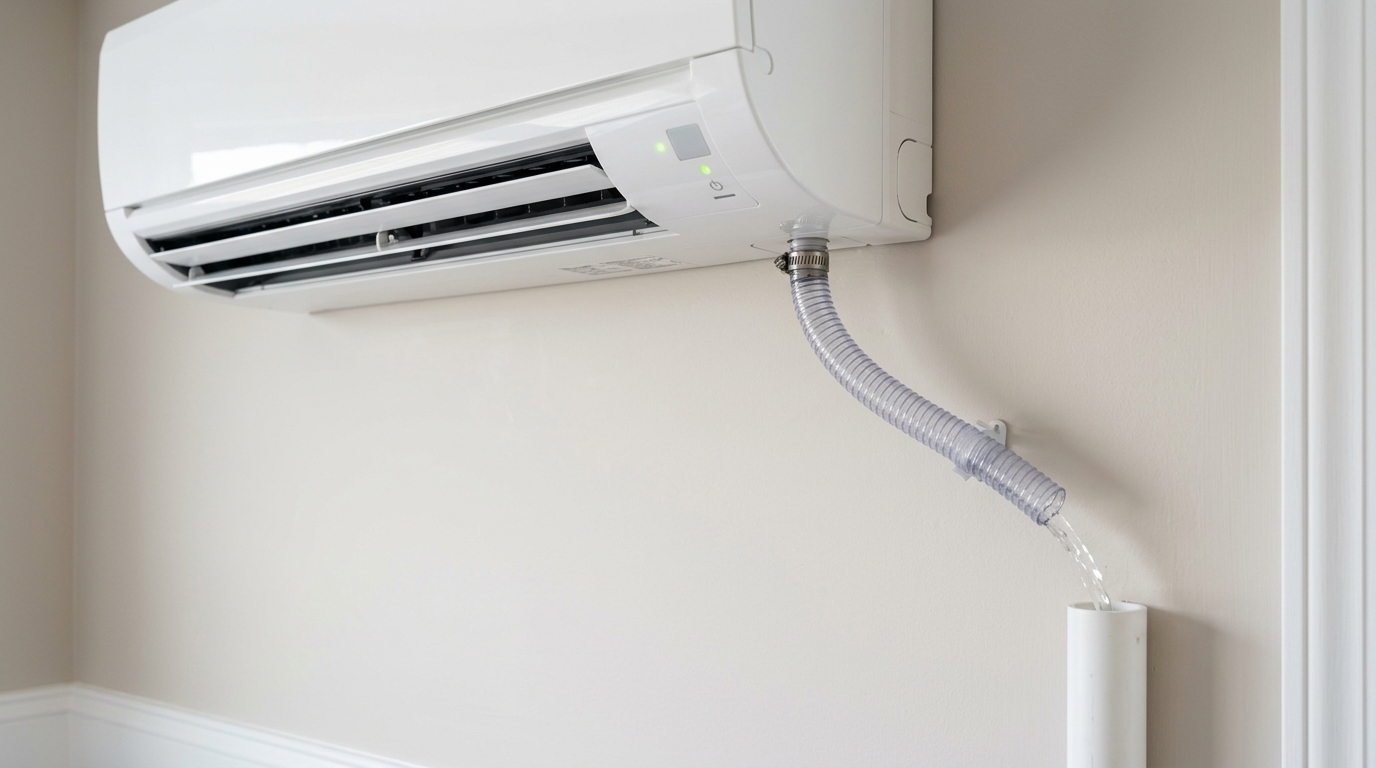 Mitsubishi Mini-Split Maintenance — Drain Line and Moisture Control