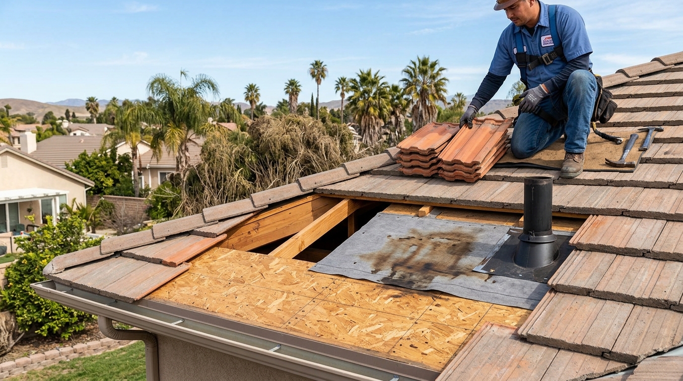 Tile Roof Repair — Roof Structure and Leak Source Assessment