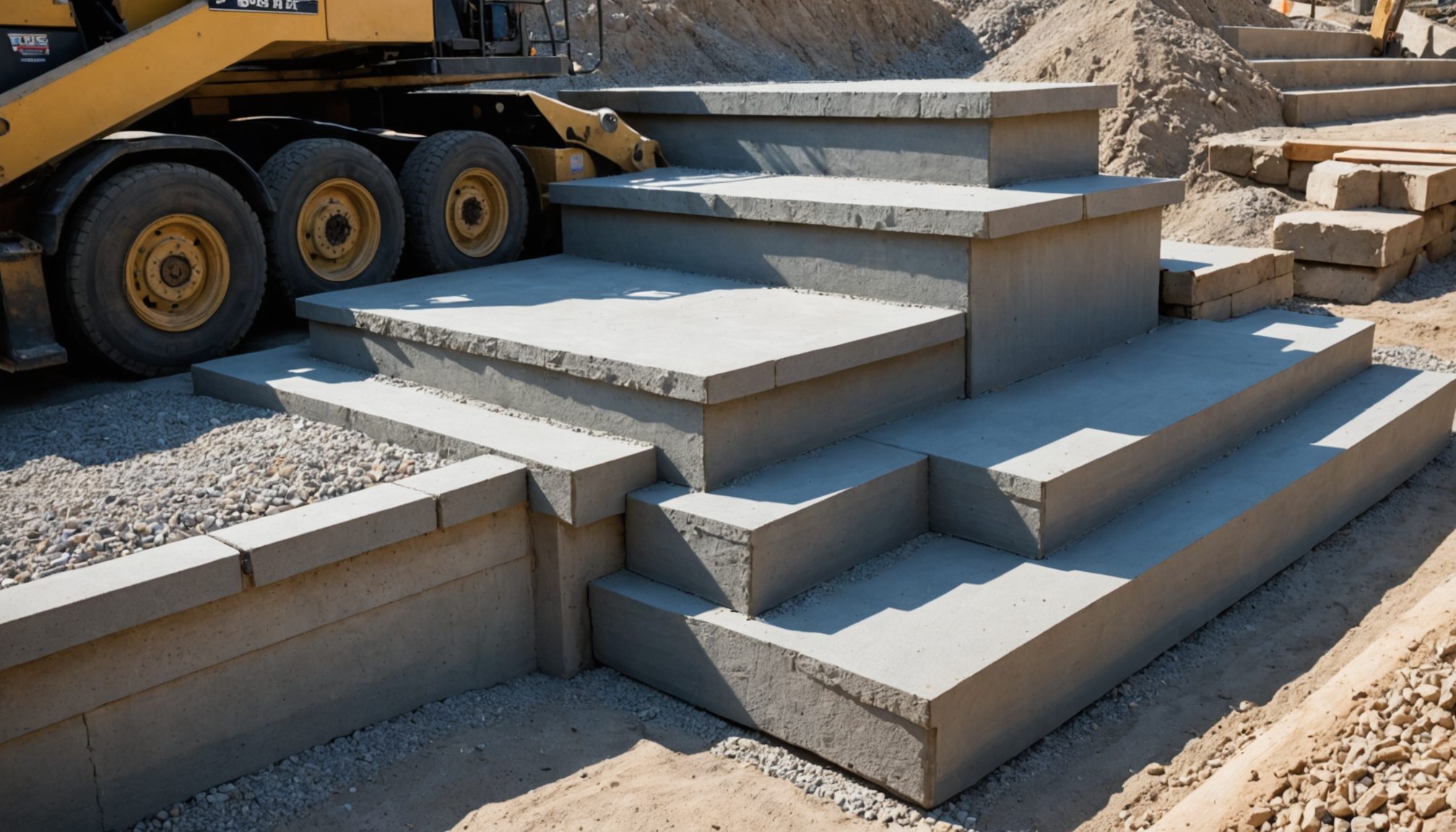 Commercial Bluestone Staircase Installation - Structural Base Reconstruction