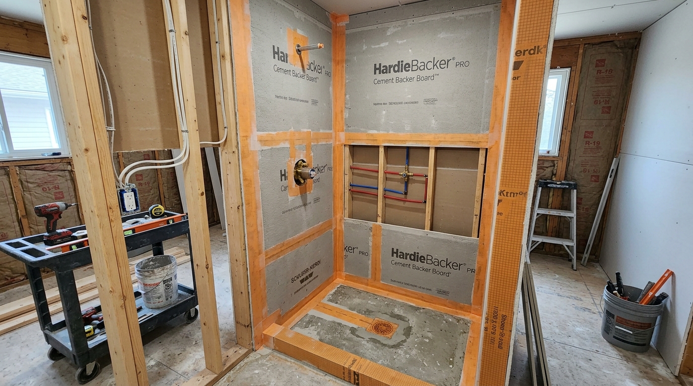Shower Remodeling — Supervised Licensed Subcontractors