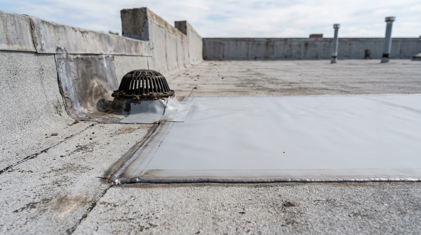 Flat Roof Repair — Material-Matched Flat Roof Repairs